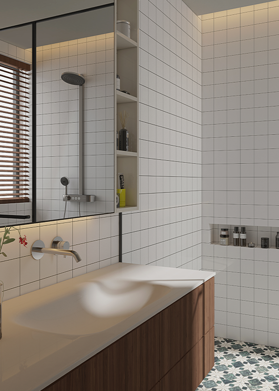 Rýchla inštalácia, požiarna trieda A Minecore Easytile kalciumsilikátový stenový panel